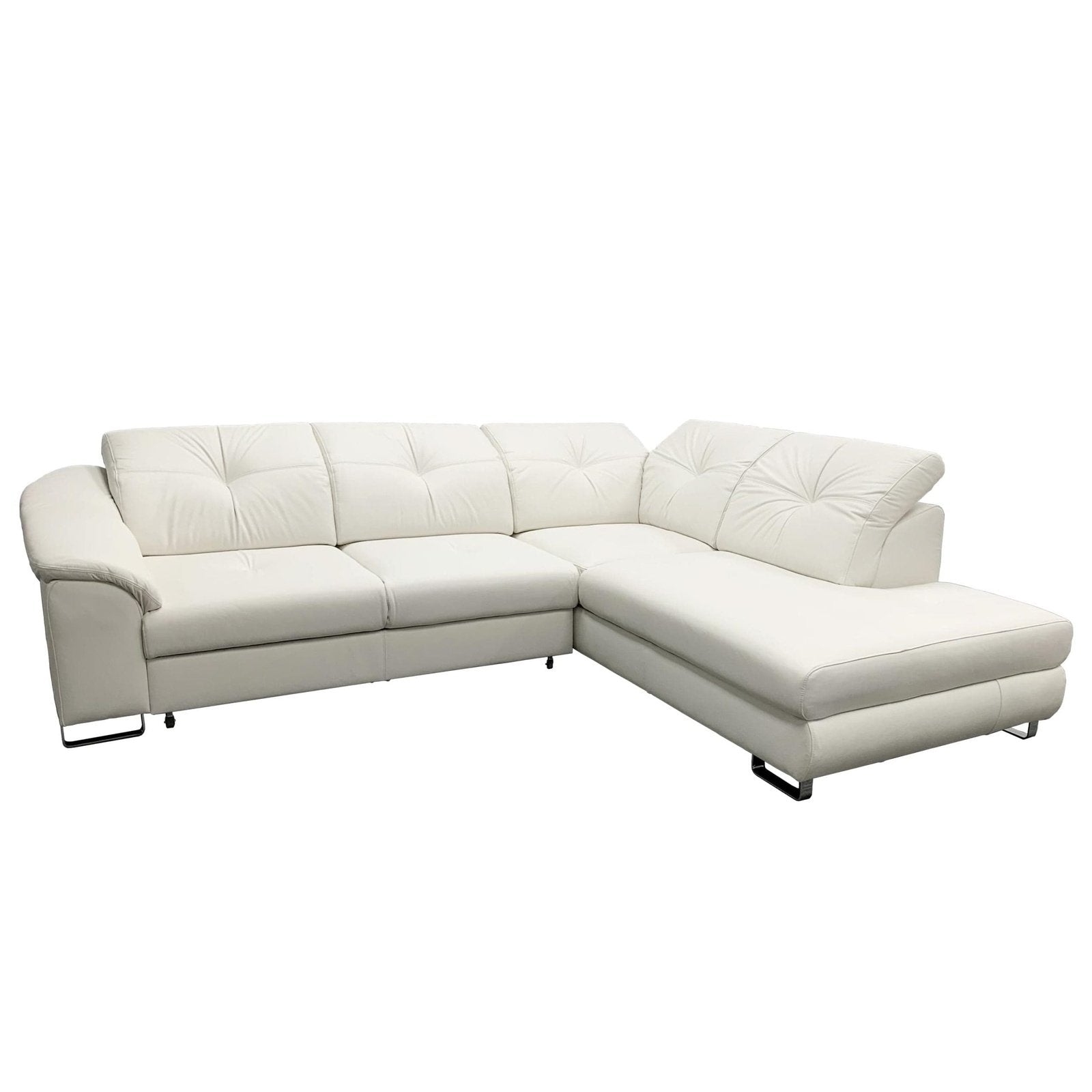 Maxima House EGO Leather Sectional Sleeper Sofa, Left Corner - Backyard Provider