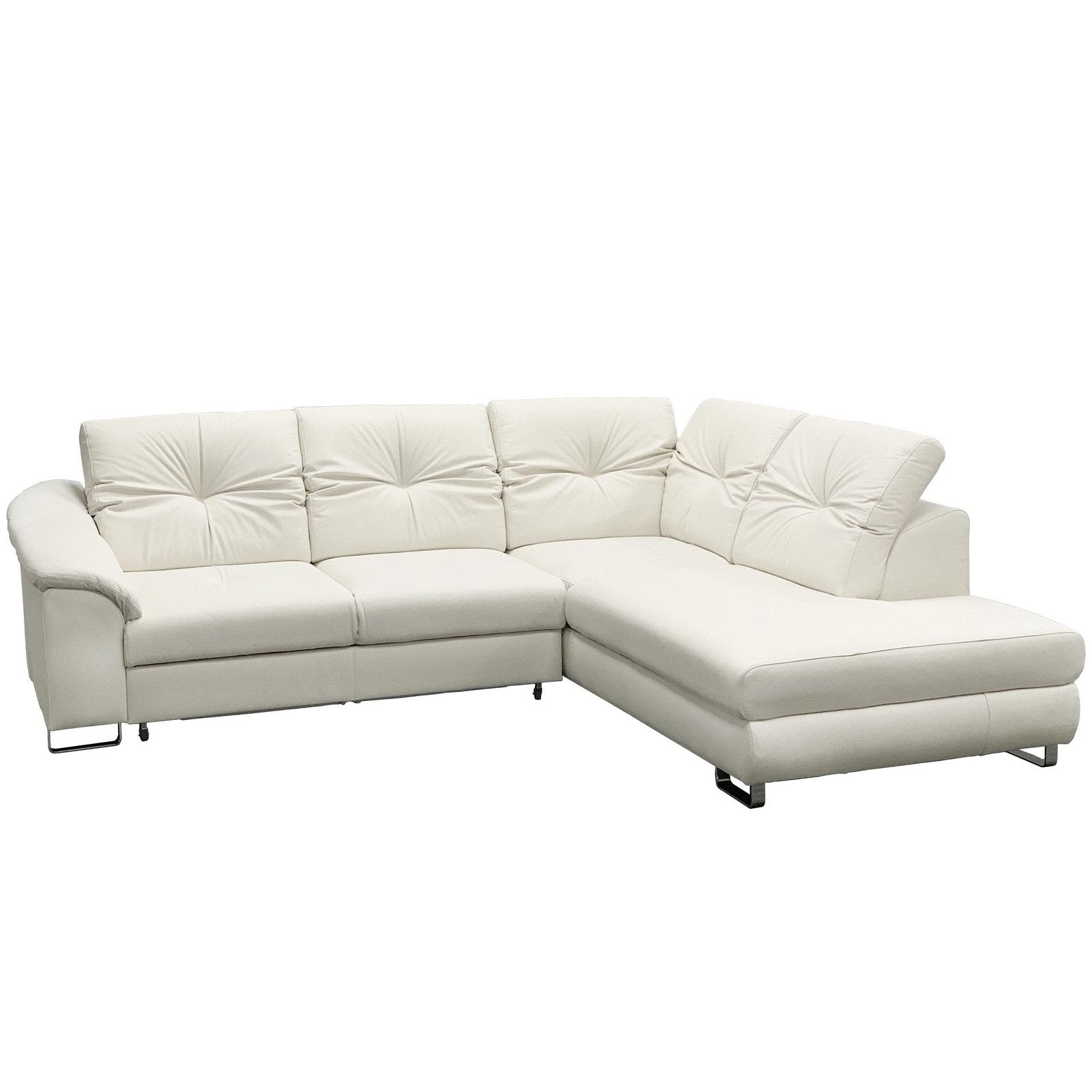 Maxima House EGO Leather Sectional Sleeper Sofa, Left Corner - Backyard Provider