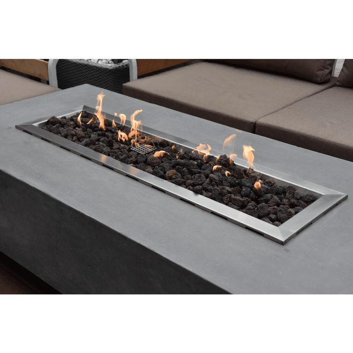 Elementi - Granville Rectangular Concrete Fire Pit Table OFG121