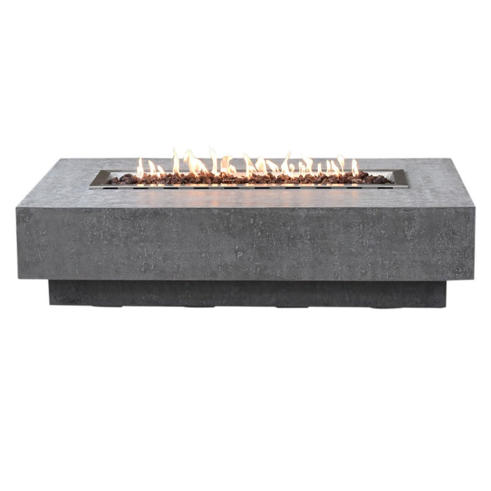 Elementi - Hampton Rectangle Concrete Fire Pit Table OFG139