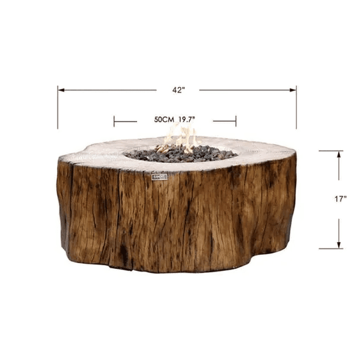 Elementi - Manchester Irregular Round Concrete Fire Pit Table OFG145