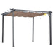 Outsunny 10' x 10' Outdoor Pergola Aluminum Gazebo w/ Retractable Canopy - 84C-054BK