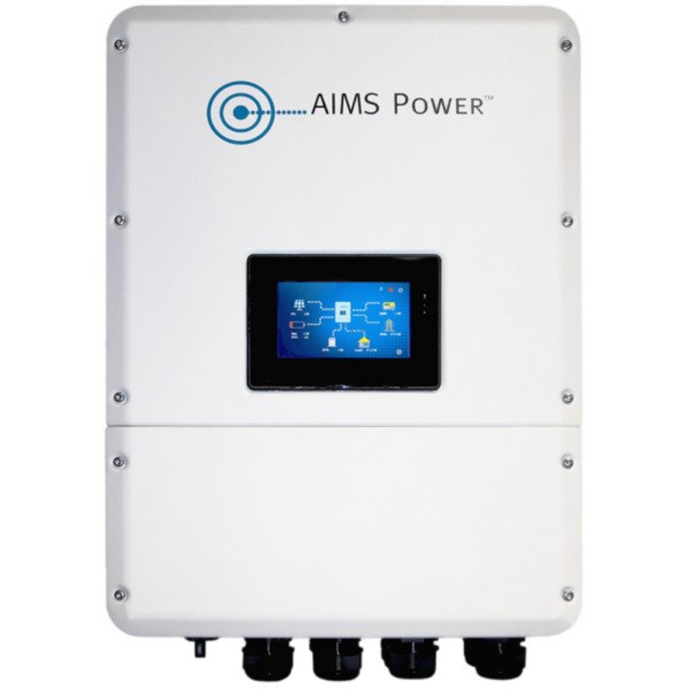 Aims Power KIT Hybrid Inverter Charger & Solar Panels 9.6 kW Inverter Output, 9900 Watts Solar Panels