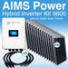 Aims Power KIT Hybrid Inverter Charger & Solar Panels 9.6 kW Inverter Output, 9900 Watts Solar Panels