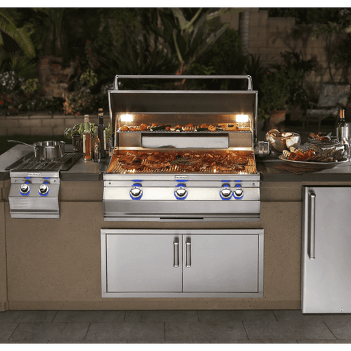 Fire Magic Aurora A660I 30-Inch Built-In Natural Gas Grill With One Infrared Burner, Rotisserie, And Analog Thermometer - A660I-8LAN - Fire Magic Grills