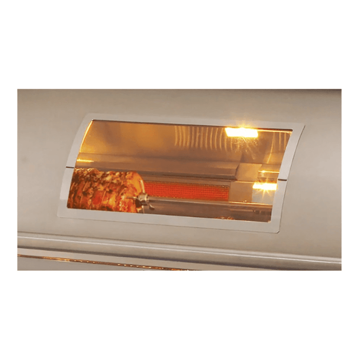 Fire Magic Aurora A660s 30-Inch Natural Gas Freestanding Grill w/ Flush Mounted Single Side Burner, Magic View Window and Analog Thermometer - A660S-7EAN-62-W