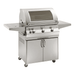 Fire Magic Aurora A660s 30-Inch Natural Gas Freestanding Grill w/ Flush Mounted Single Side Burner, Magic View Window and Analog Thermometer - A660S-7EAN-62-W