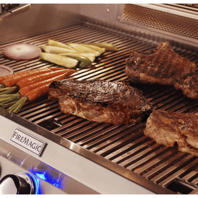 Fire Magic Aurora A790I 36-Inch Built-In Natural Gas Grill With One Infrared Burner, Magic View Window, And Analog Thermometer - A790I-7LAN-W