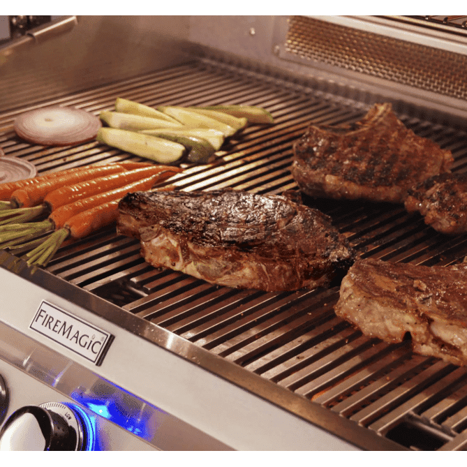 Fire Magic Aurora A830I 46-Inch Built-In Natural Gas & Charcoal Combo Grill With One Infrared Burner And Analog Thermometer - A830I-7LAN-CB - Fire Magic Grills