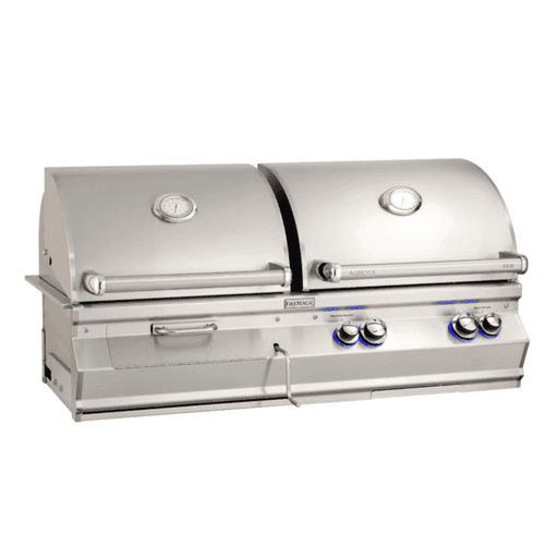Fire Magic Aurora A830I 46-Inch Built-In Natural Gas & Charcoal Combo Grill With Rotisserie And Analog Thermometer - A830I-8EAN-CB - Fire Magic Grills