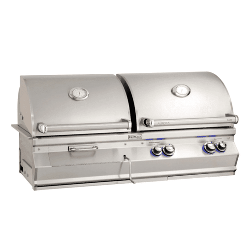 Fire Magic Aurora A830I 46-Inch Built-In Propane Gas & Charcoal Combo Grill With Analog Thermometer - A830I-7EAP-CB - Fire Magic Grills
