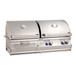 Fire Magic Aurora A830s 46-Inch Natural Gas and Charcoal Built-In Dual Grill w/ 1 Sear Burner, Backburner, Rotisserie Kit and Analog Thermometer - A830I-8LAN-CB - Fire Magic Grills