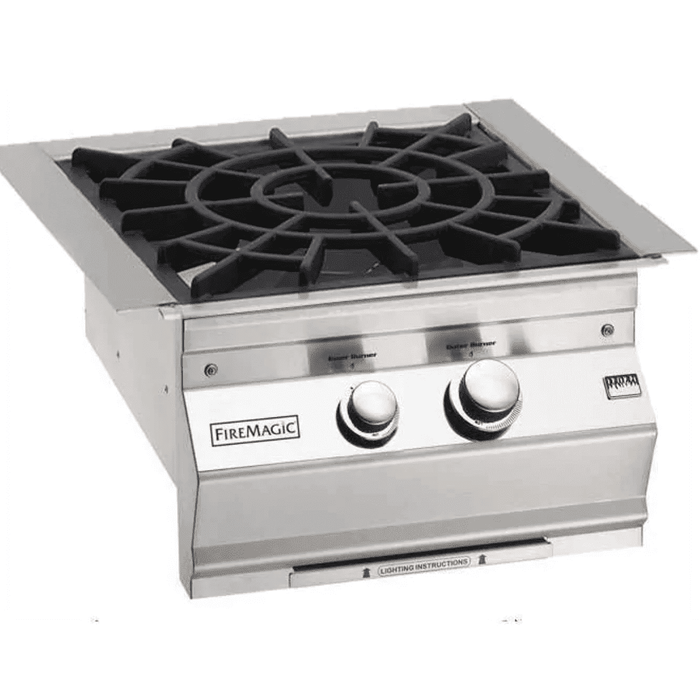 Fire Magic Classic Built-In Natural Gas Power Burner W/ Porcelain Coated Cast Iron Grid - 19-KB2N-0