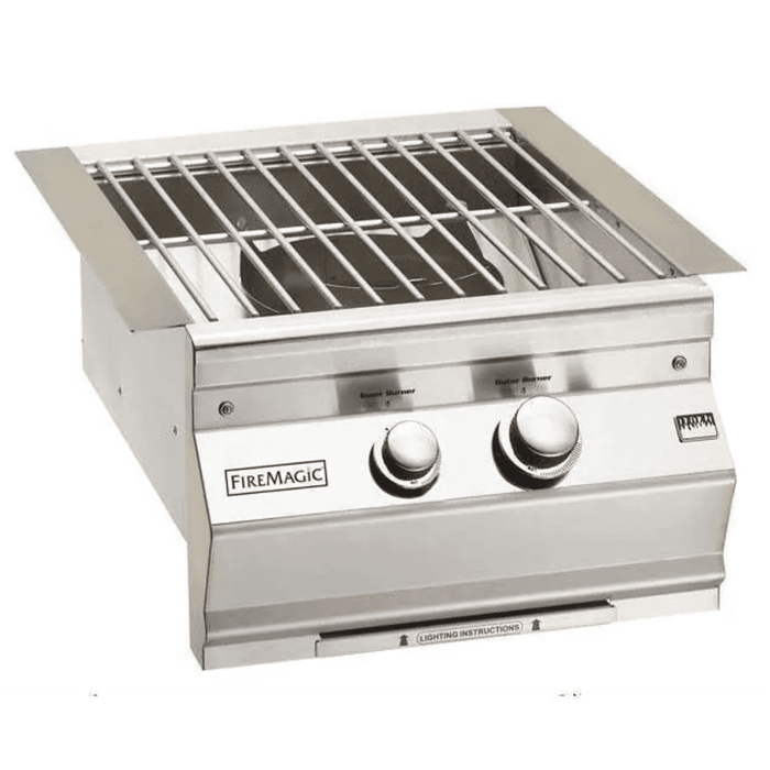 Fire Magic Classic Built-In Natural Gas Power Burner W/ Stainless Steel Grid - 19-KB1N-0