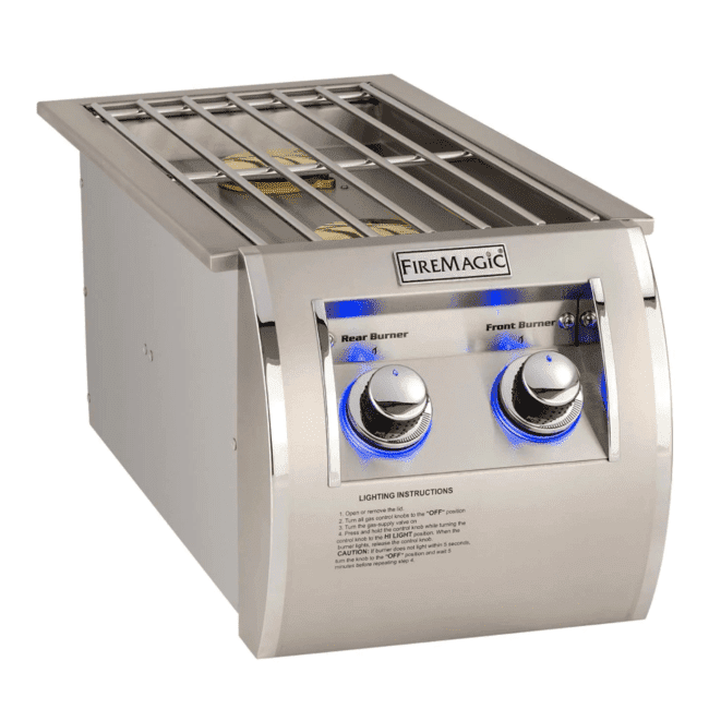 Fire Magic Echelon Diamond Built-In Natural Gas Double Side Burner - 32815