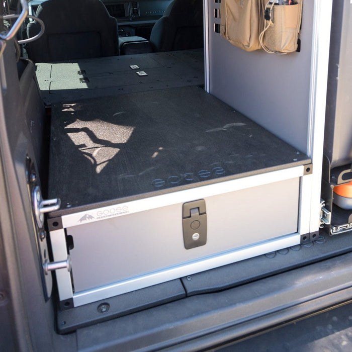Goose Gear Ford Bronco 2021-Present 6th Gen. - Single Drawer Module with Top Plate - 22 3/16" Wide x 8" High x 28" Depth
