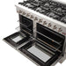 Forno 48" Galiano Gas Range with 8 Burners and Reversible Griddle in Stainless Steel FFSGS6244-48