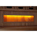 Golden Designs 2-Person Full Spectrum PureTech™ Near Zero EMF Infrared Sauna with Himalayan Salt Bar