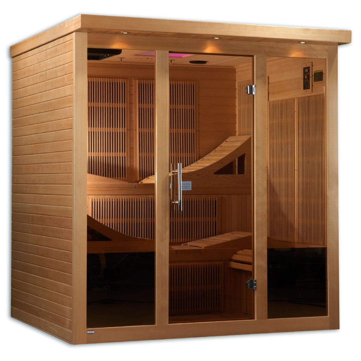 Golden Designs Monaco 6-person PureTech™ Near Zero EMF Under 2MG FAR Infrared Sauna