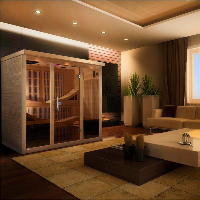 Golden Designs Monaco 6-person PureTech™ Near Zero EMF Under 2MG FAR Infrared Sauna