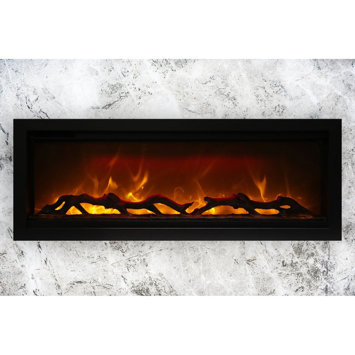 Amantii Symmetry 42'' Recessed Linear Indoor/Outdoor Electric Fireplace - SYM-42