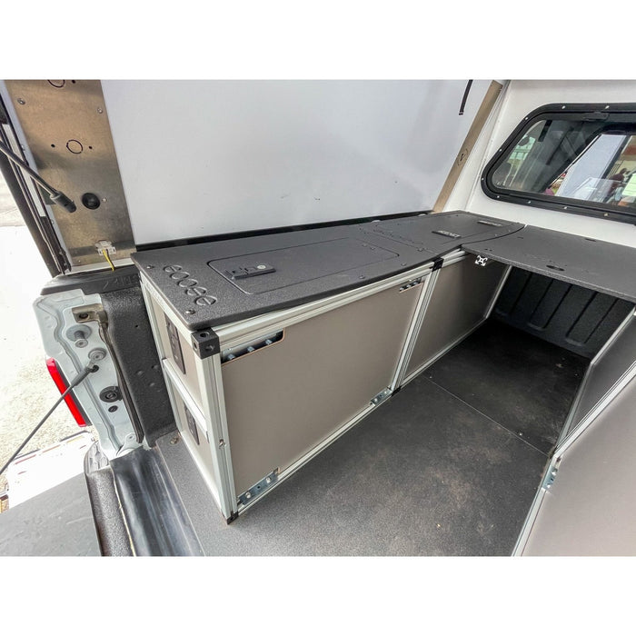 Goose Gear Camper System - Midsize Truck 5Ft. and 6 Ft. Bed - Driver Side Rear Double Drawer Module