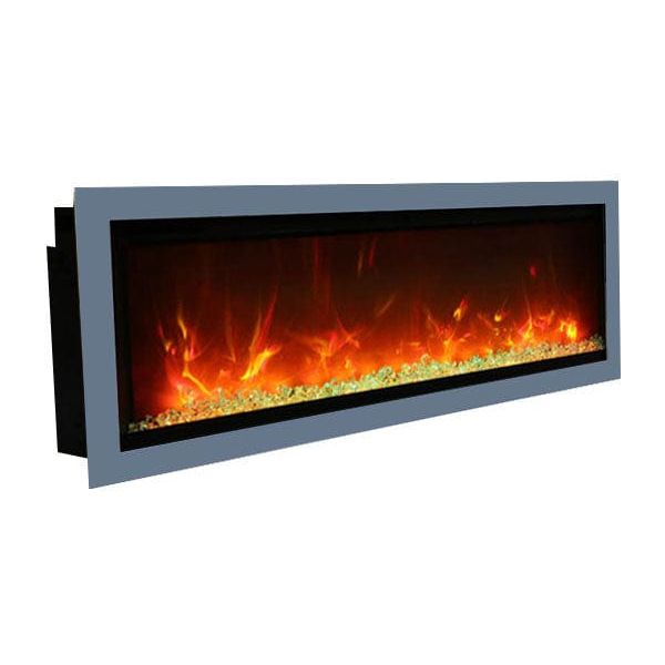Amantii Symmetry 88'' Recessed Linear Indoor/Outdoor Electric Fireplace - SYM-88