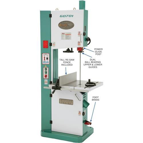 Grizzly Industrial 19" 5 HP Ultimate Bandsaw