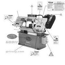 Grizzly Industrial 9" x 16" 1-1/2 HP Metal-Cutting Bandsaw