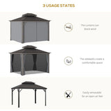 Outsunny 10x12 Hardtop Gazebo - 84C-204