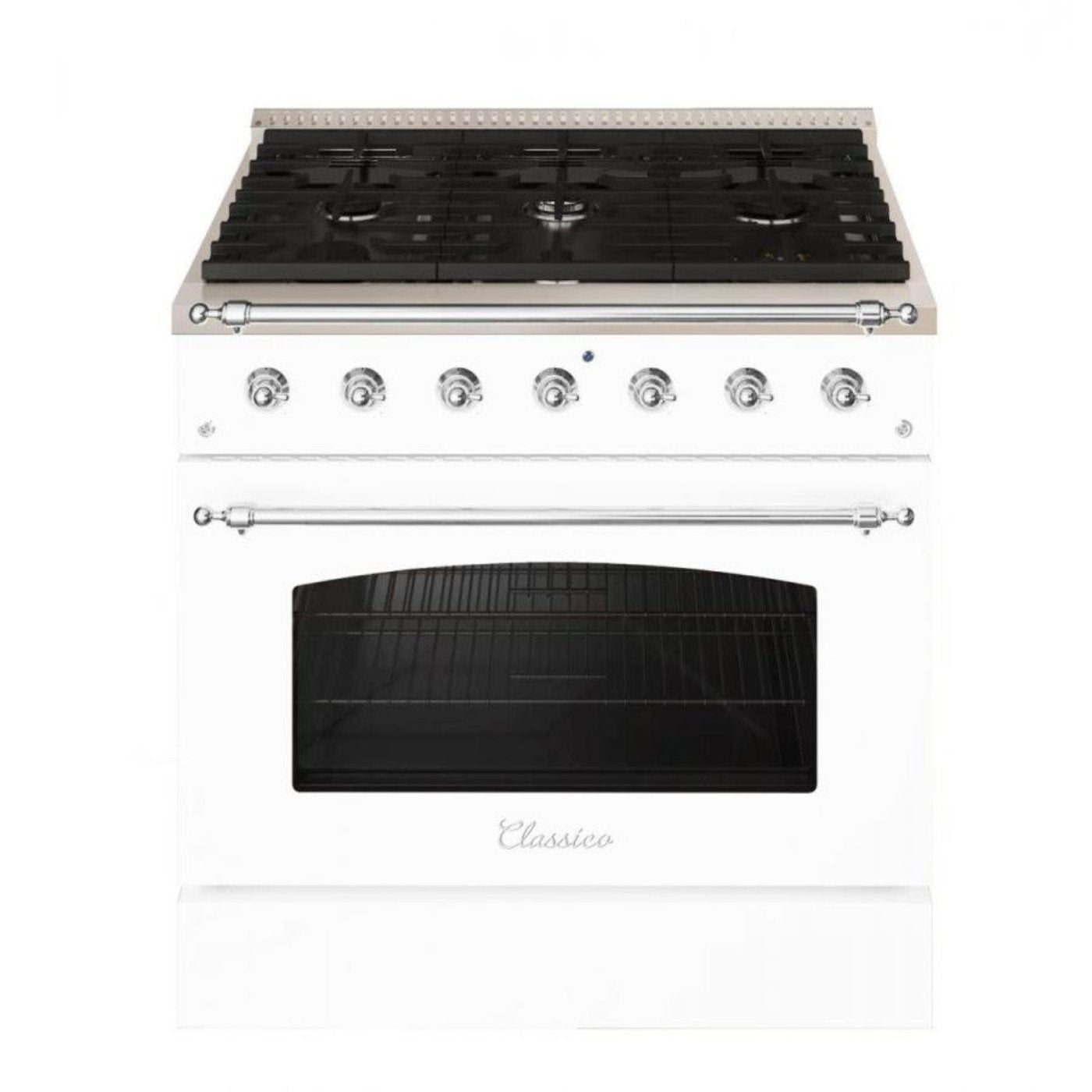 Hallman CLASSICO 36” 5.2 Cu.Ft. 6 Burner Freestanding Dual Fuel Range and Electric Oven - HCLRDF36