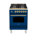 Hallman 24 in. Single Oven Duel Fuel Italian Range - HDFR24