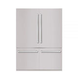 Hallman 4-Pc Kitchen Package w/ 48" Pro Range, 60" Free-Standing Refrigerator, 24" Dishwasher and 48" Hood Bold Stainless Steel