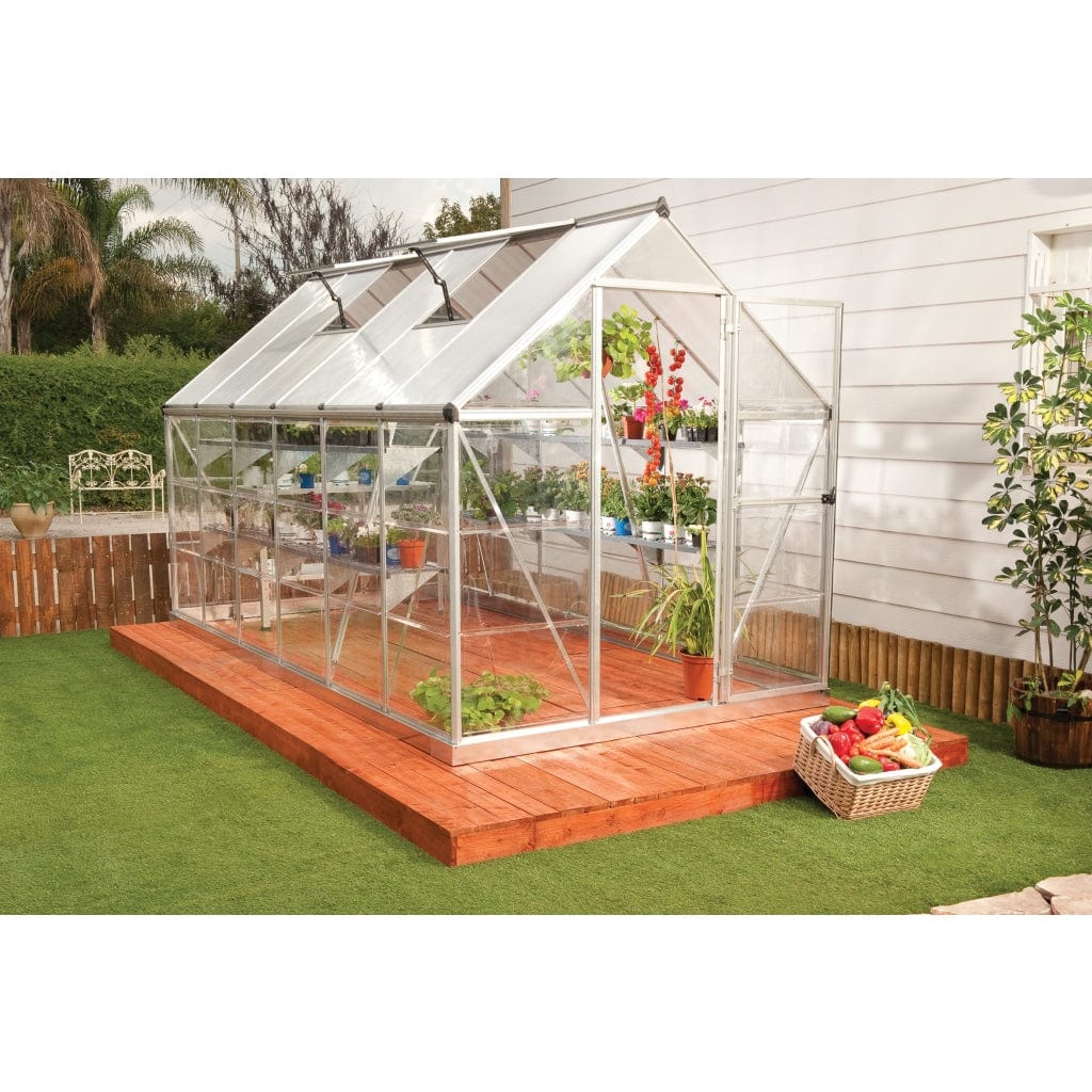 Palram - Hybrid 6' x 14' Greenhouse - Silver - HG5514