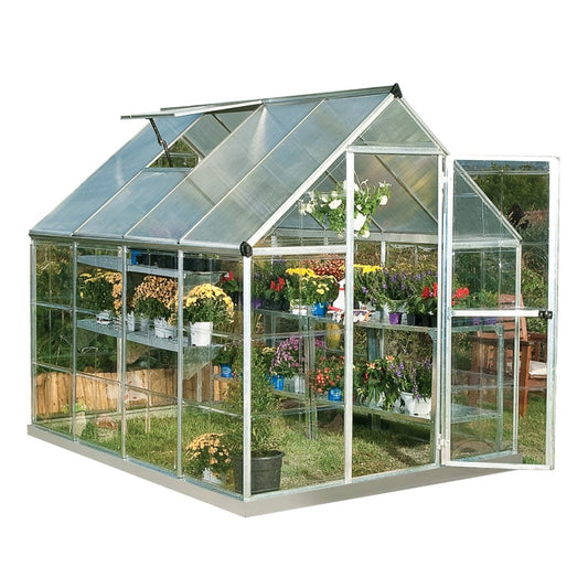 Palram - Hybrid 6' x 8' Greenhouse - Silver - HG5508