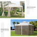 Outsunny 10' x 10' Steel Outdoor Weather Resistant Garden Gazebo - 84C-028