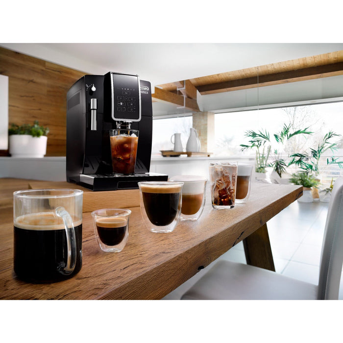 De'Longhi Dinamica Fully Automatic Coffee and Espresso Machine in Black ECAM35020B