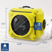 ALORAIR® Cleanshield HEPA 550 Air Scrubber with Filter - Scrubber-Yellow