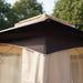 Outsunny 10' x 10' Outdoor Gazebo with Mesh Netting Sidewalls - 84C-151