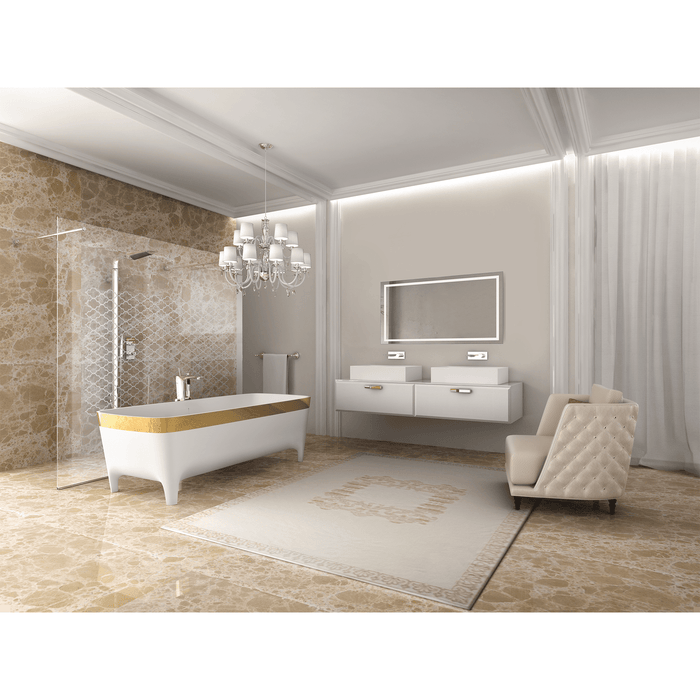 Krugg Icon 54" X 24" LED Bathroom Mirror with Dimmer & Defogger Lighted Vanity Mirror ICON5424 - Backyard Provider