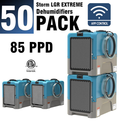 ALORAIR® Storm LGR Extreme WI-FI 85 Pint Commercial Restoration Dehumidifiers Pack of 50 - LGR85*50WIFI Blue