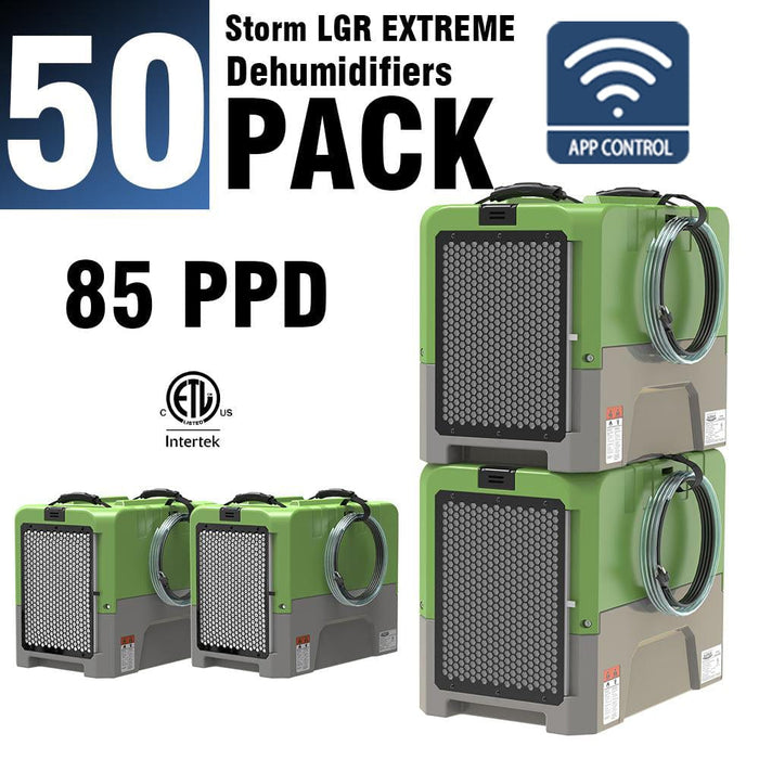 ALORAIR® Storm LGR Extreme WI-FI 85 Pint Commercial Restoration Dehumidifiers Pack of 50 - LGR85*50WIFI Blue