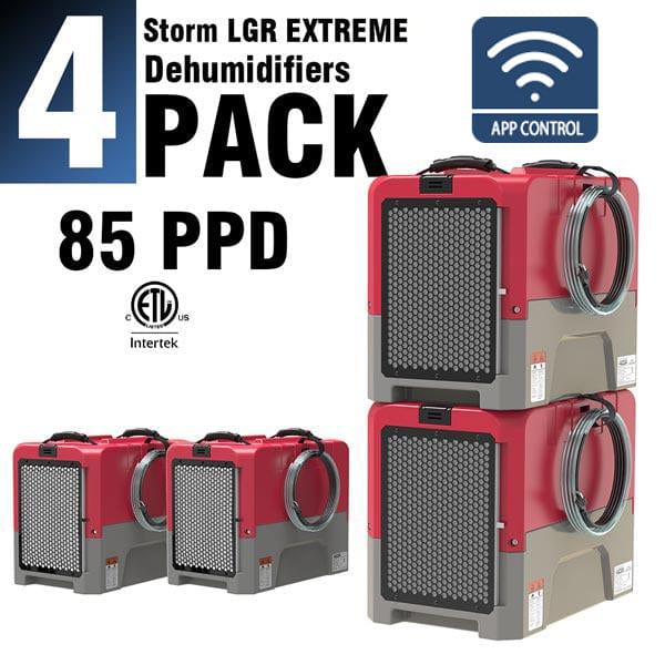ALORAIR® Storm LGR Extreme WI-FI 85 Pint Commercial Restoration Dehumidifiers Pack of 4 - LGR85*4WIFI Yellow