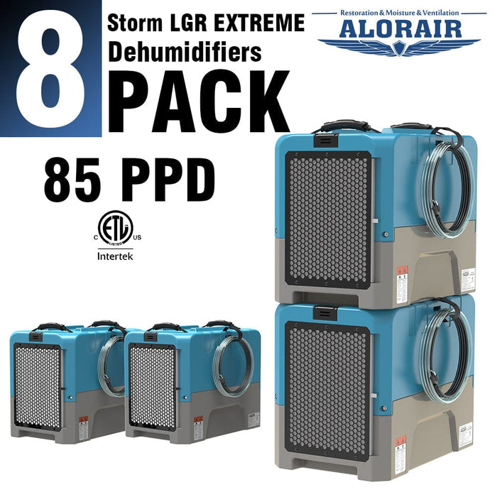 ALORAIR® Storm LGR extreme 85 Pint Commercial Restoration Dehumidifiers Pack of 8 - 8*Strom LGR Extreme in Yellow