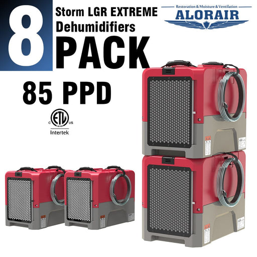 ALORAIR® Storm LGR extreme 85 Pint Commercial Restoration Dehumidifiers Pack of 8 - 8*Strom LGR Extreme in Yellow