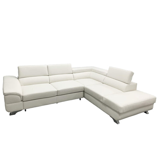 Maxima House LAGOS Leather Sectional Sleeper Sofa - Backyard Provider