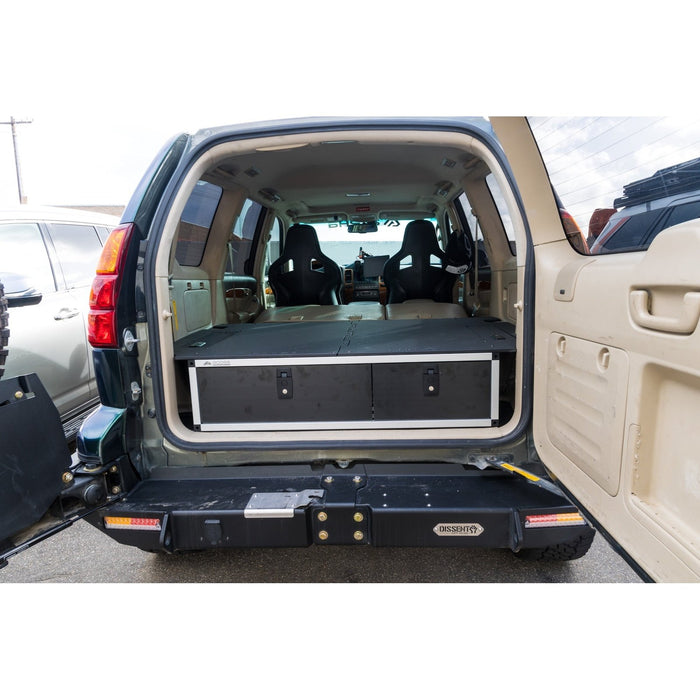 Goose Gear Lexus GX470 2002-2009 1st Gen. - Side x Side Drawer Module with Fitted Top Plate - 41-3/8"W x 10"H x 36"D