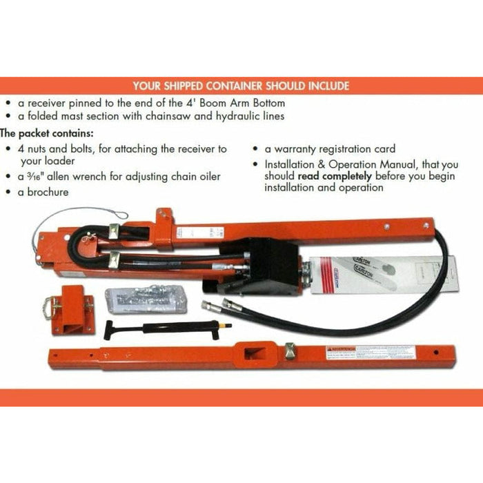 LimbSaw 8 Hydraulic 20" Skid Steer Tractor Tree Chainsaw, Limbinator, - LS8