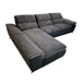 Sectional sleeper Sofa LOCO with storage, Gray/ Black - Backyard Provider