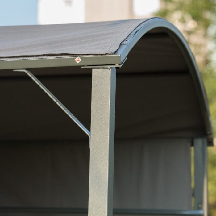 Outsunny 7FT Grill Gazebo BBQ Canopy with Sun Shade Panel Side Awning - 84C-174